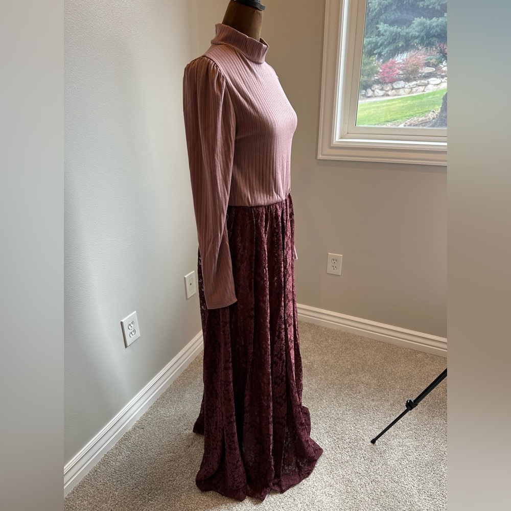 JOYFOLIE Mia Joy Bijourn Maxi Dress With Pockets In Dusty Orchid - Picture 6 of 12